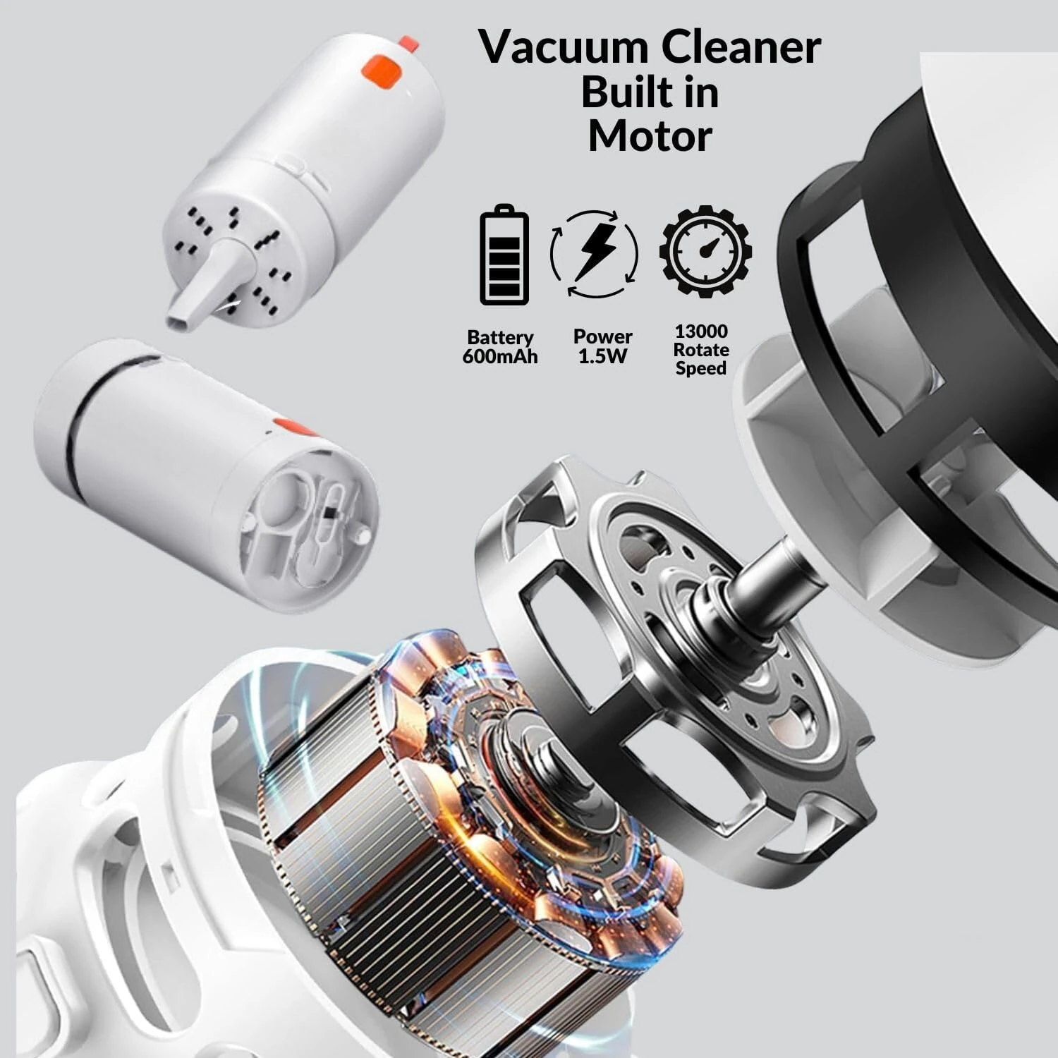 (image for) 21-in-1 Upgraded Electronic Keyboard Cleaning Kit with Mini Vacuum for Laptop, iPad, Phone, Camera, Earbud Cleaning Multifunctional Computer Screen Cleaning Brush Tools